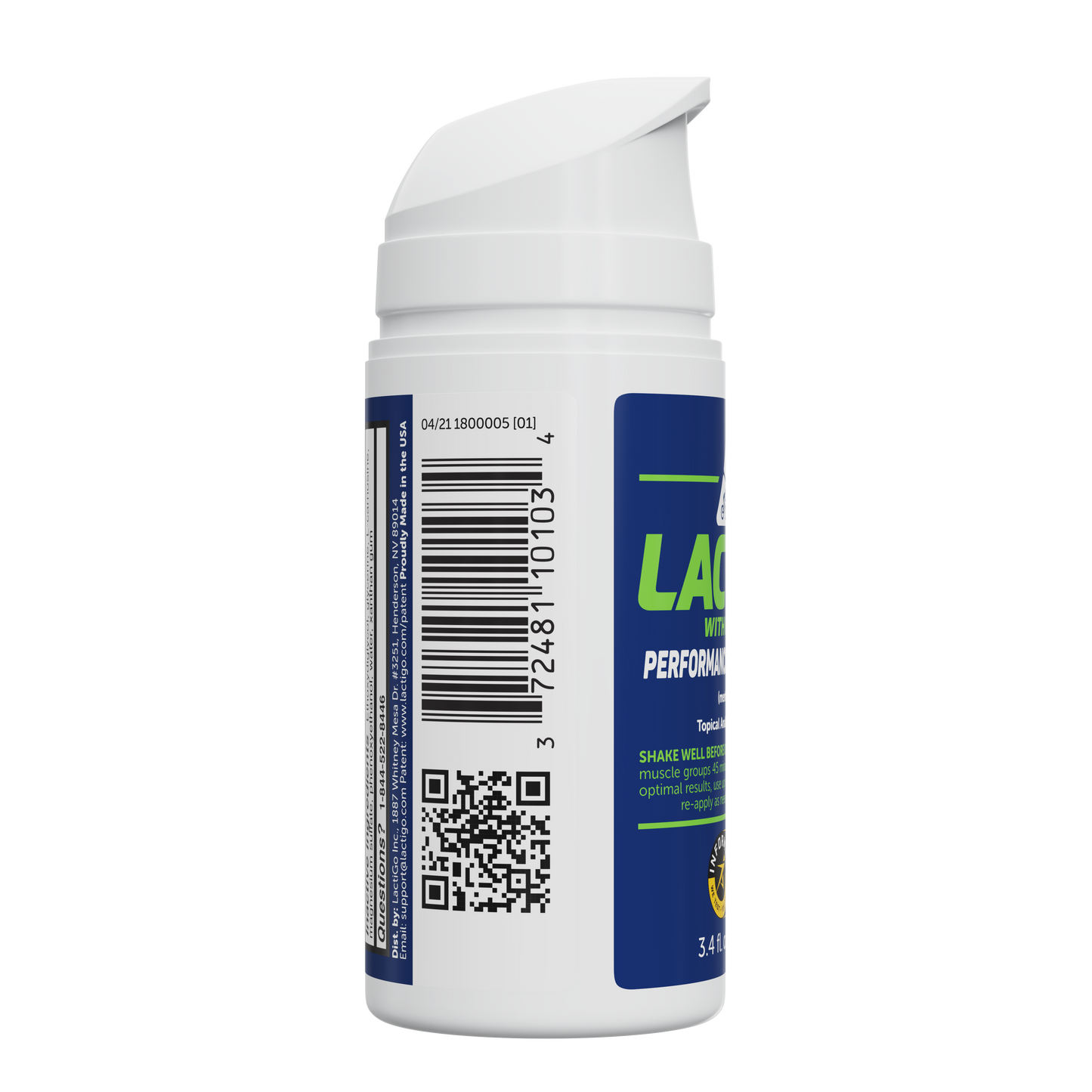 Lactigo Performance and Recovery Gel - Menthol 100ml