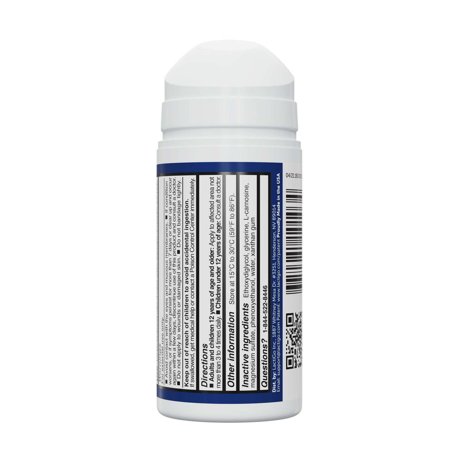 Lactigo Performance and Recovery Gel - Menthol 100ml